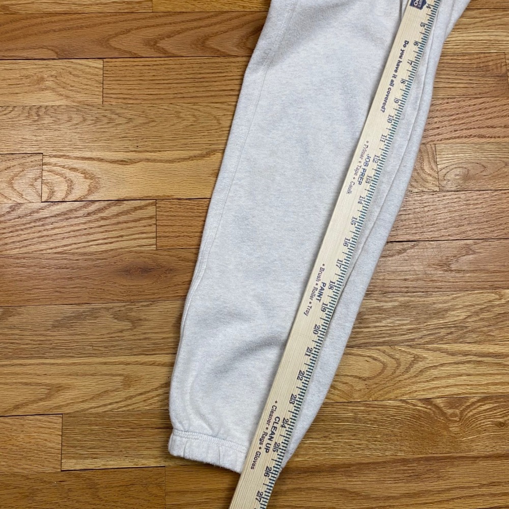 Aerie Jogger Sweatpants Womens XS Cream Off White‎ Fleece Relaxed Cozycore - Picture 2 of 6